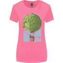 Funny Lettuce Hot Air Balloon Womens Wider Cut T-Shirt Azalea
