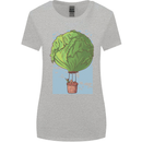 Funny Lettuce Hot Air Balloon Womens Wider Cut T-Shirt Sports Grey