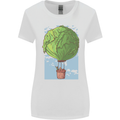 Funny Lettuce Hot Air Balloon Womens Wider Cut T-Shirt White