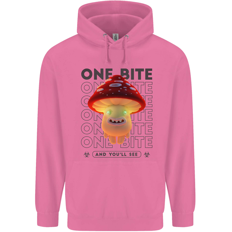 Funny Magic Mushrooms LSD Trippy Childrens Kids Hoodie Azalea
