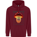Funny Magic Mushrooms LSD Trippy Childrens Kids Hoodie Maroon