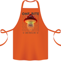 Funny Magic Mushrooms LSD Trippy Cotton Apron 100% Organic Orange
