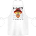 Funny Magic Mushrooms LSD Trippy Cotton Apron 100% Organic White