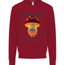 Funny Magic Mushrooms LSD Trippy Kids Sweatshirt Jumper Red