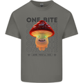 Funny Magic Mushrooms LSD Trippy Kids T-Shirt Childrens Charcoal