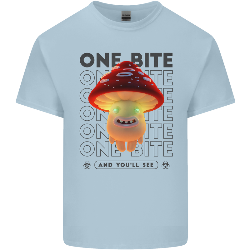 Funny Magic Mushrooms LSD Trippy Kids T-Shirt Childrens Light Blue