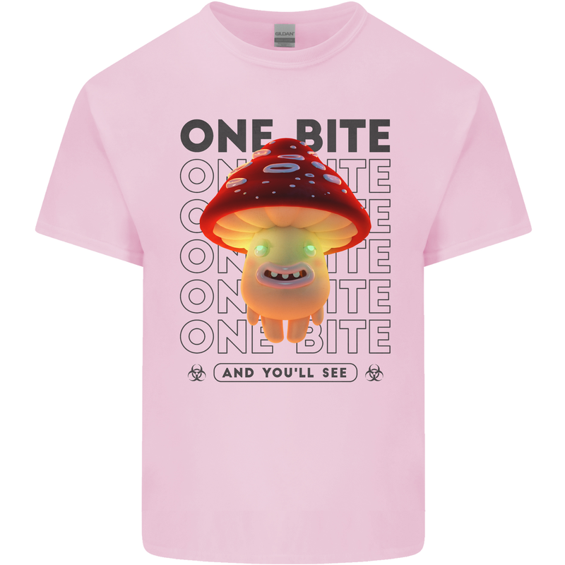 Funny Magic Mushrooms LSD Trippy Kids T-Shirt Childrens Light Pink