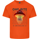 Funny Magic Mushrooms LSD Trippy Kids T-Shirt Childrens Orange