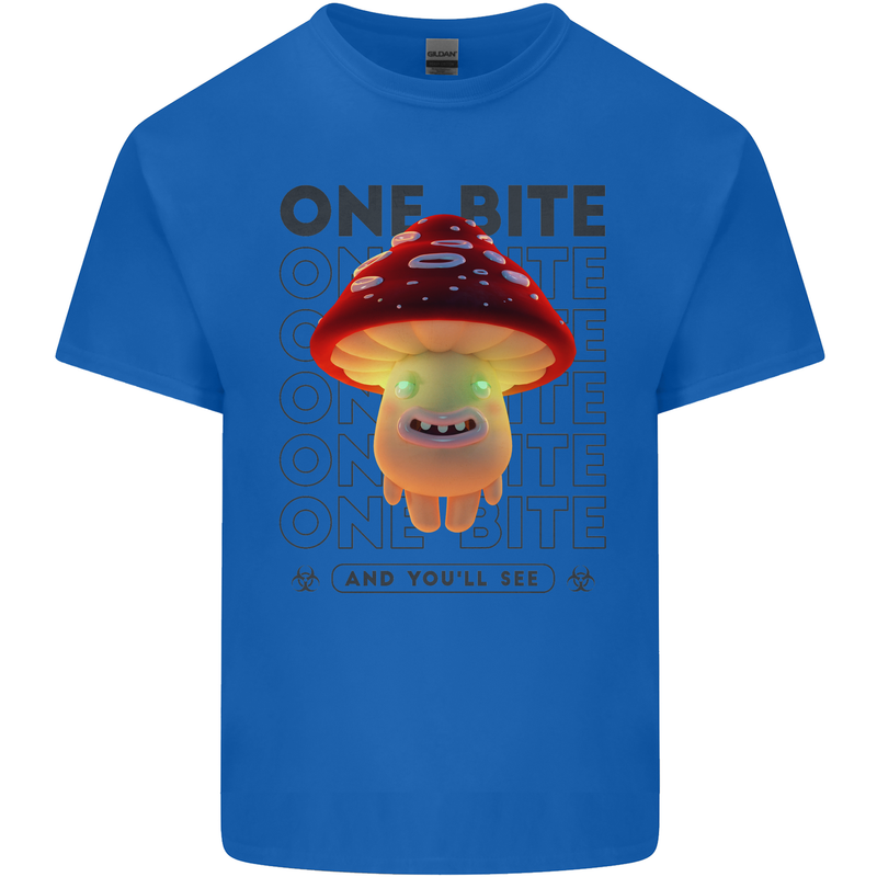 Funny Magic Mushrooms LSD Trippy Kids T-Shirt Childrens Royal Blue