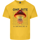 Funny Magic Mushrooms LSD Trippy Kids T-Shirt Childrens Yellow