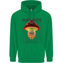 Funny Magic Mushrooms LSD Trippy Mens 80% Cotton Hoodie Irish Green