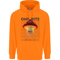Funny Magic Mushrooms LSD Trippy Mens 80% Cotton Hoodie Orange