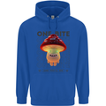 Funny Magic Mushrooms LSD Trippy Mens 80% Cotton Hoodie Royal Blue
