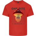 Funny Magic Mushrooms LSD Trippy Mens Cotton T-Shirt Tee Top Red