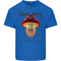 Funny Magic Mushrooms LSD Trippy Mens Cotton T-Shirt Tee Top Royal Blue