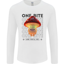 Funny Magic Mushrooms LSD Trippy Mens Long Sleeve T-Shirt White
