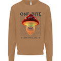 Funny Magic Mushrooms LSD Trippy Mens Sweatshirt Jumper Caramel Latte