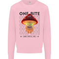 Funny Magic Mushrooms LSD Trippy Mens Sweatshirt Jumper Light Pink