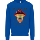Funny Magic Mushrooms LSD Trippy Mens Sweatshirt Jumper Royal Blue