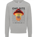 Funny Magic Mushrooms LSD Trippy Mens Sweatshirt Jumper Sports Grey