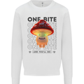 Funny Magic Mushrooms LSD Trippy Mens Sweatshirt Jumper White