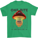 Funny Magic Mushrooms LSD Trippy Mens T-Shirt 100% Cotton Irish Green