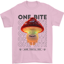 Funny Magic Mushrooms LSD Trippy Mens T-Shirt 100% Cotton Light Pink