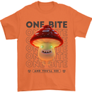 Funny Magic Mushrooms LSD Trippy Mens T-Shirt 100% Cotton Orange