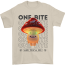 Funny Magic Mushrooms LSD Trippy Mens T-Shirt 100% Cotton Sand