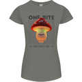 Funny Magic Mushrooms LSD Trippy Womens Petite Cut T-Shirt Charcoal