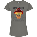 Funny Magic Mushrooms LSD Trippy Womens Petite Cut T-Shirt Charcoal