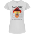 Funny Magic Mushrooms LSD Trippy Womens Petite Cut T-Shirt White
