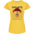 Funny Magic Mushrooms LSD Trippy Womens Petite Cut T-Shirt Yellow