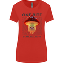 Funny Magic Mushrooms LSD Trippy Womens Wider Cut T-Shirt Red