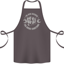 Funny Mechanic You Broke Something Cotton Apron 100% Organic Dark Grey