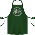 Funny Mechanic You Broke Something Cotton Apron 100% Organic Forest Green
