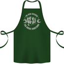 Funny Mechanic You Broke Something Cotton Apron 100% Organic Forest Green