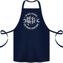 Funny Mechanic You Broke Something Cotton Apron 100% Organic Navy Blue