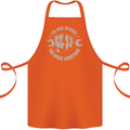 Funny Mechanic You Broke Something Cotton Apron 100% Organic Orange