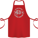 Funny Mechanic You Broke Something Cotton Apron 100% Organic Red