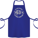 Funny Mechanic You Broke Something Cotton Apron 100% Organic Royal Blue