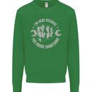 Funny Mechanic You Broke Something Kids Sweatshirt Jumper Irish Green