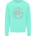 Funny Mechanic You Broke Something Kids Sweatshirt Jumper Peppermint