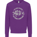 Funny Mechanic You Broke Something Kids Sweatshirt Jumper Purple