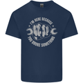 Funny Mechanic You Broke Something Kids T-Shirt Childrens Navy Blue