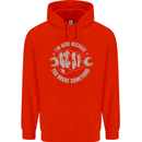 Funny Mechanic You Broke Something Mens 80% Cotton Hoodie Bright Red