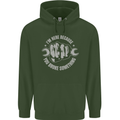 Funny Mechanic You Broke Something Mens 80% Cotton Hoodie Forest Green