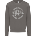 Funny Mechanic You Broke Something Mens Sweatshirt Jumper Charcoal