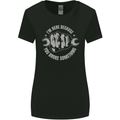 Funny Mechanic You Broke Something Womens Wider Cut T-Shirt Black