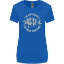 Funny Mechanic You Broke Something Womens Wider Cut T-Shirt Royal Blue